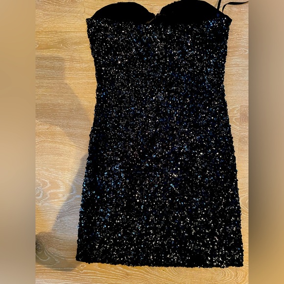 Black Strass Dress - Picture 2 of 3